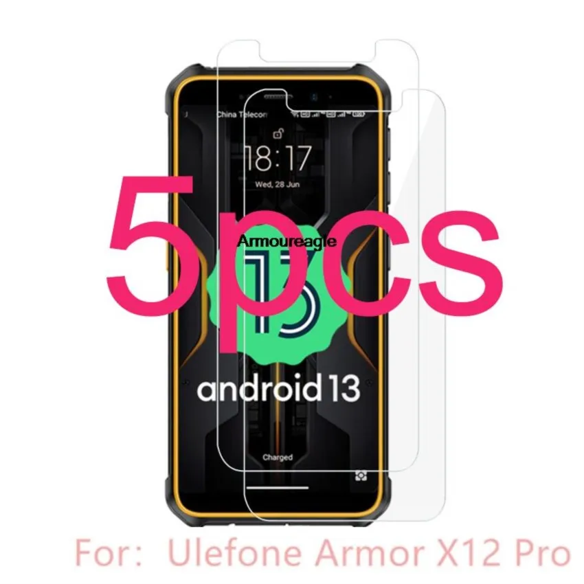 

5 шт. 2.5d для ulefone armor x12 pro Закаленное стекло Защитная пленка 9h Защитная пленка для ЖК-экрана для armorx12pro