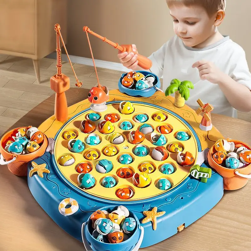 Toys For Years Oldmontessori Magnetic Fishing Game For Kids - Marine Life,  Music & Numbers Learning