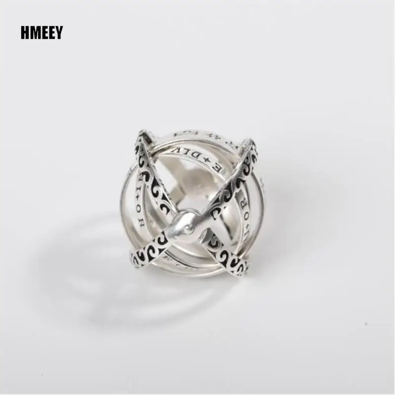 Metamorphic Astronomical Ball Ring for Men and Women Reversed Metamorphic Cosmic Ball Ring Retro Style Couple Necklace Jewelry 4