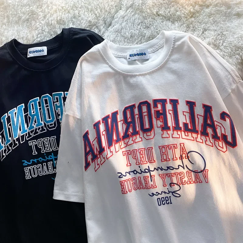 

Anime Women T-shirt Oversized Letter Print Graphic Harajuku Y2k T-shirt Short Sleeved Tops Tee Grunge Streetwear