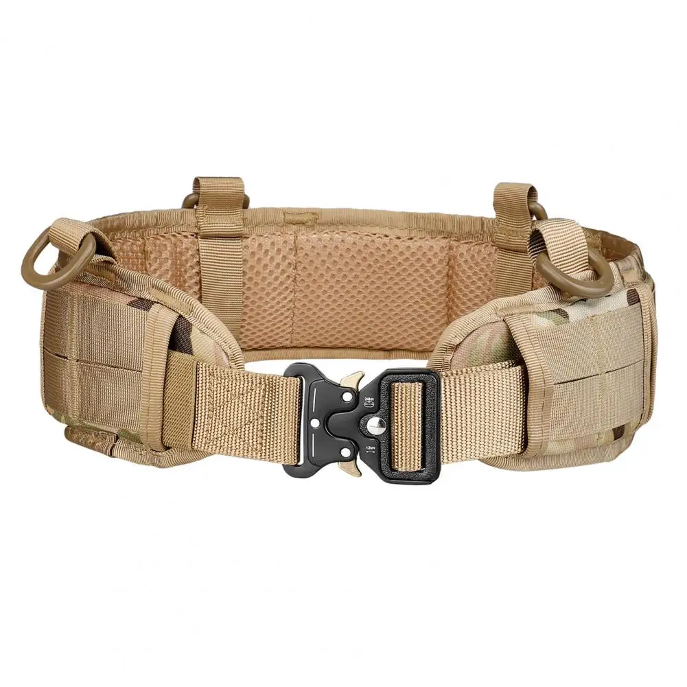 

Tactical Battle Belt Hunting Men Waist Belt Bag Combat Belt Quick Release Buckle MOLLE-Military Hunting Airsoft Waist Belt Bag
