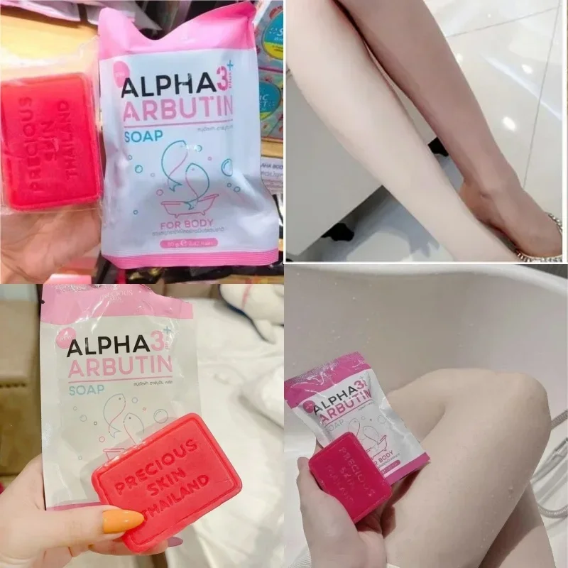 Alpha Arbutin 3 Plus Collagen Soap 80g Body Natural Brightening Smooth Cleansing Reduce Dark Spots Brightening Complexion