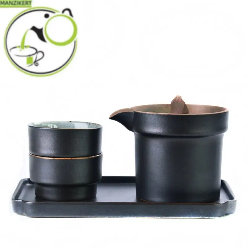 

Japanese Crude Tao Yi Pot Two Cups of Tea Set Ceramic Kung Fu Travel Tea Tea Ceremony Set Tea Pot with Cup European Tea Set