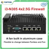 4x i226-V 2.5G Firewall Mini PC 12th Gen Intel i3 N305 N100 Soft Router DDR5 2*COM 2*HDMI Industrial Computer Efficient cooling 1