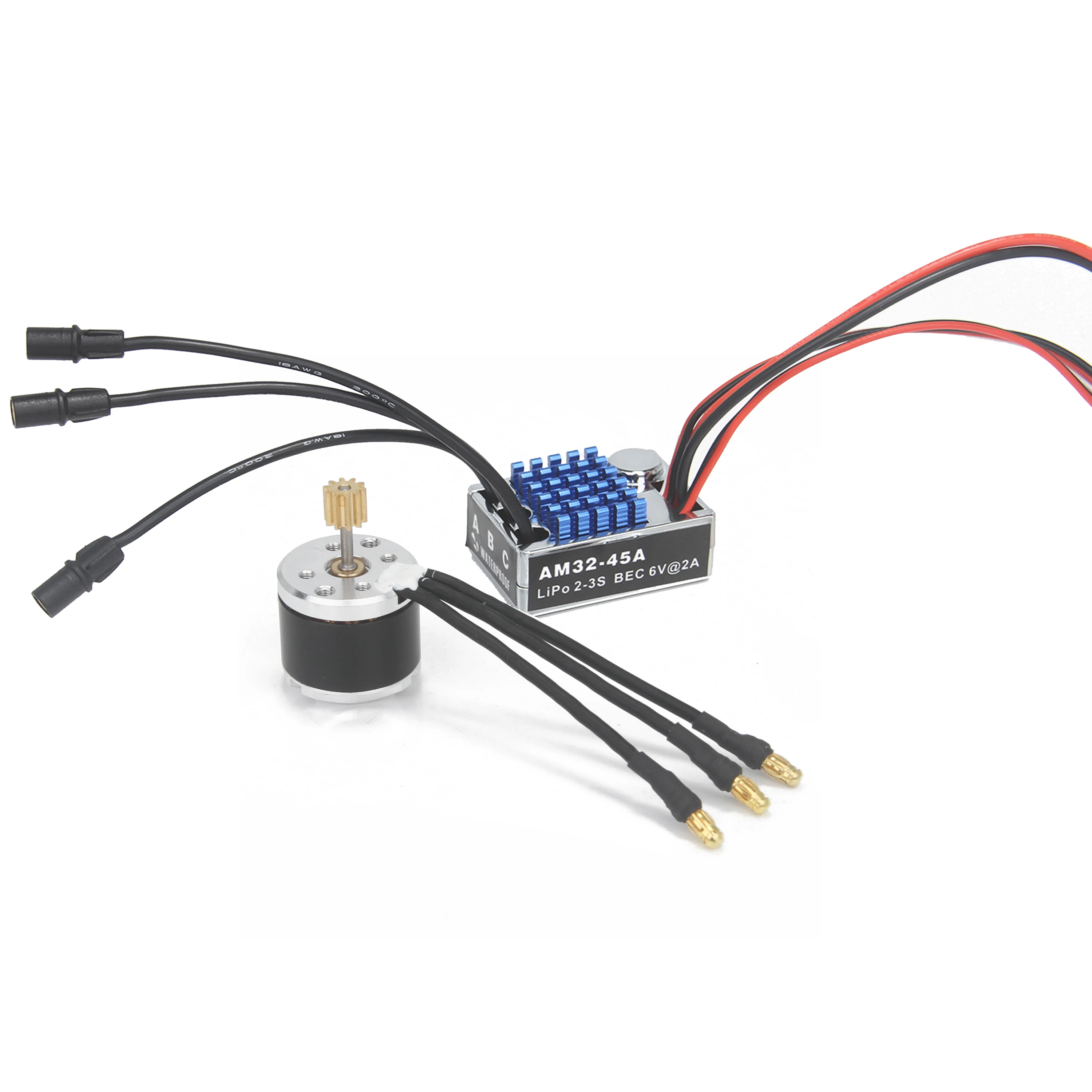 Power Combo 2322 2600KV Bürstenlosen Motor Metall Getriebe AM32 45A ESC 7CH Sender 21G Servo für RC Auto MN82 MN78 MN168 MN99 – Detail 10