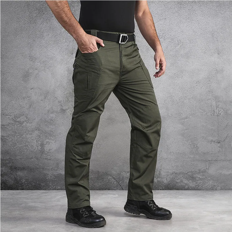 

Tactical Cargo Pants Men Multi Pockets Wear-resistant Waterproof Trousers Male Outdoor Military SWAT Combat Joggers Mens Pants