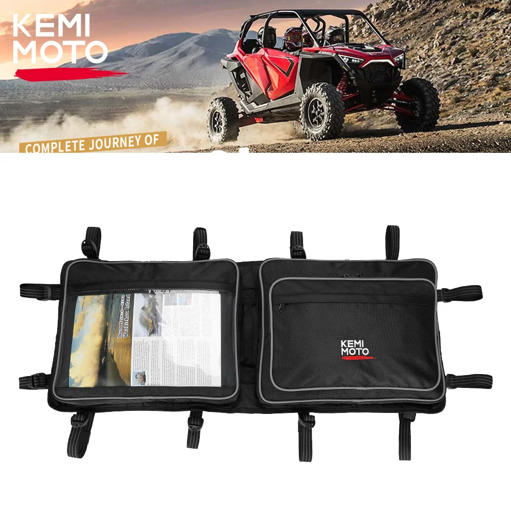 

KEMIMOTO UTV 1680D Large-Capacity Overhead Roof Storage Bag Compatible with Polaris RZR PRO XP 4 XP/XP4 1000 Turbo S 2019-2023