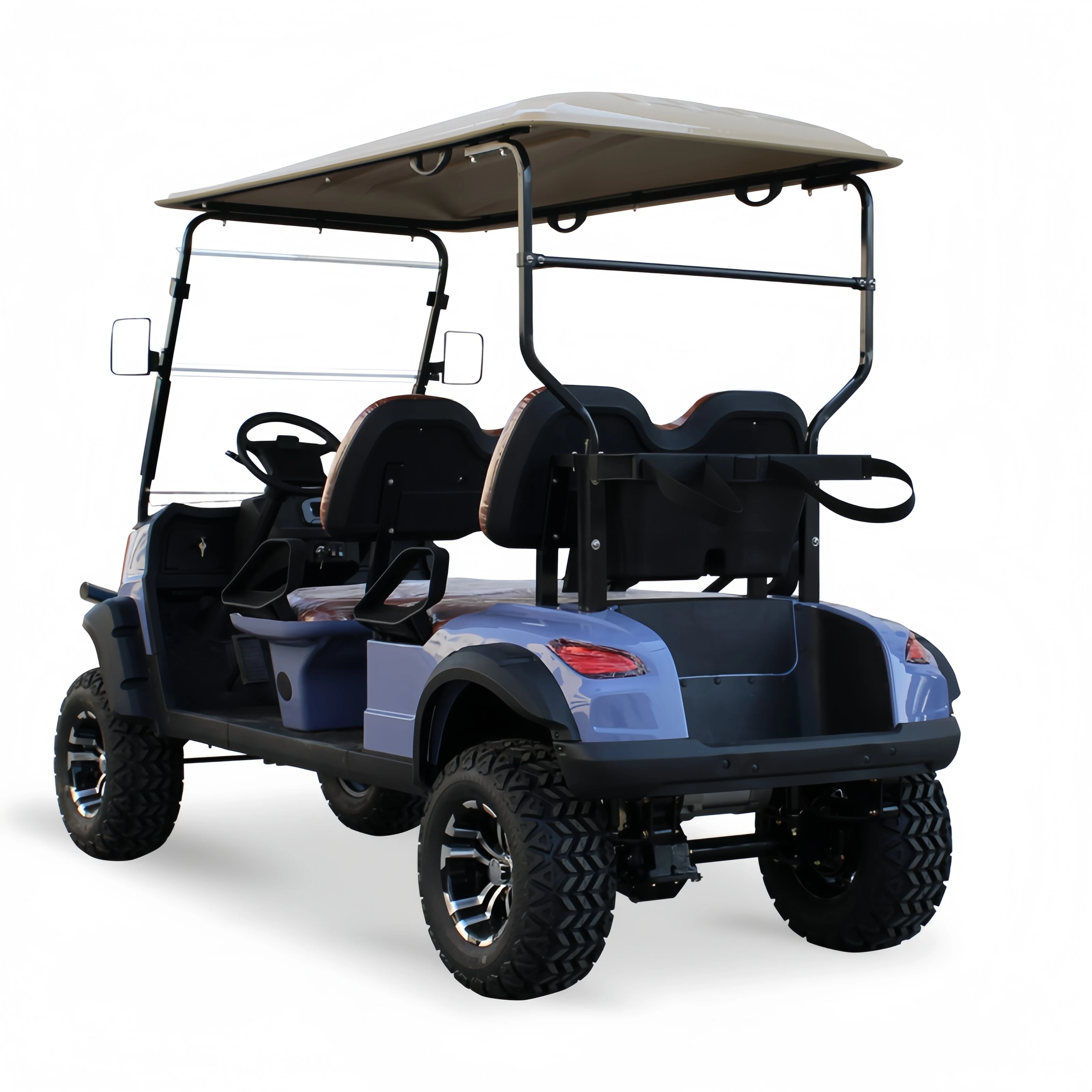 4 6 Seats 60V72V Lithium Battery Hunting Buggy Best High-Power Range Street Legal Electric Lithium Golf Cart