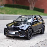 Caipo 1:32 BMW X5M X5 SUV Alloy Model Car Toy Diecasts Casting Pull Back Sound and Light Car Toys For Children Vehicle 1