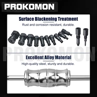 14 шт., 8-32 мм, набор съемников для глухих подшипников, комплект экстрактора внутреннего подшипника, скользящий молоток, съемник подшипников, инструмент для снятия подшипников — изображение 6