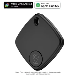 Enhanced Bluetooth Mini Tracking Device with GPS and Anti - Lost Alarm (Black Dual system)