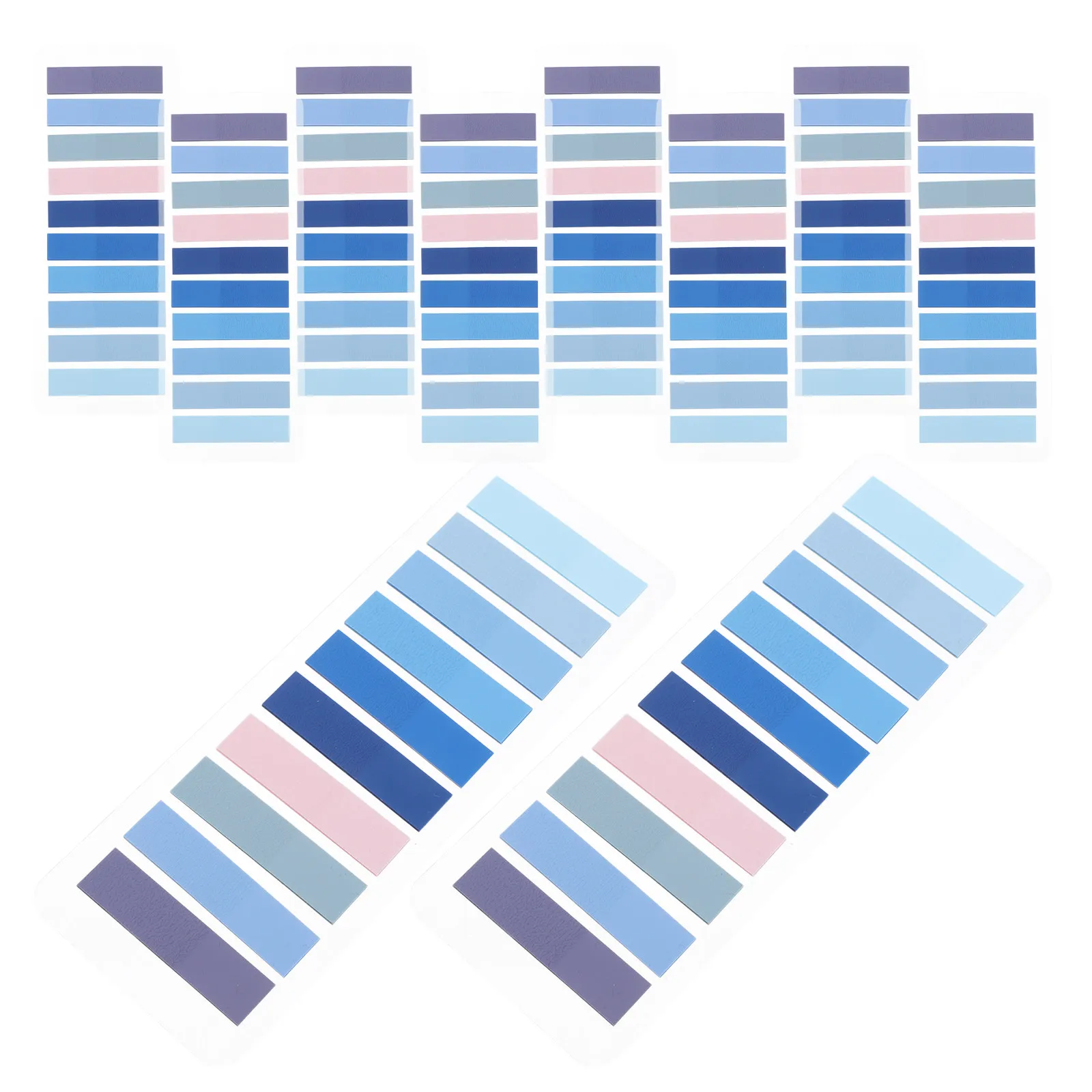 10개 패드 투명 인덱스 카드 포켓 라벨 홀더 자체 접착식 쓰기 가능 스티커 탭 문서용 다양한 색상의 페이지 마커