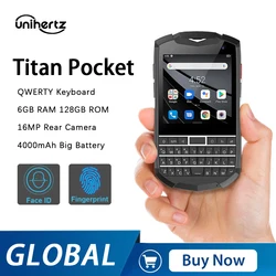 Unihertz Titan Pocket QWERTY Keyboard Portable Smartphone Android 11 6GB+128GB 4000mAh Unlocked NFC 3.1