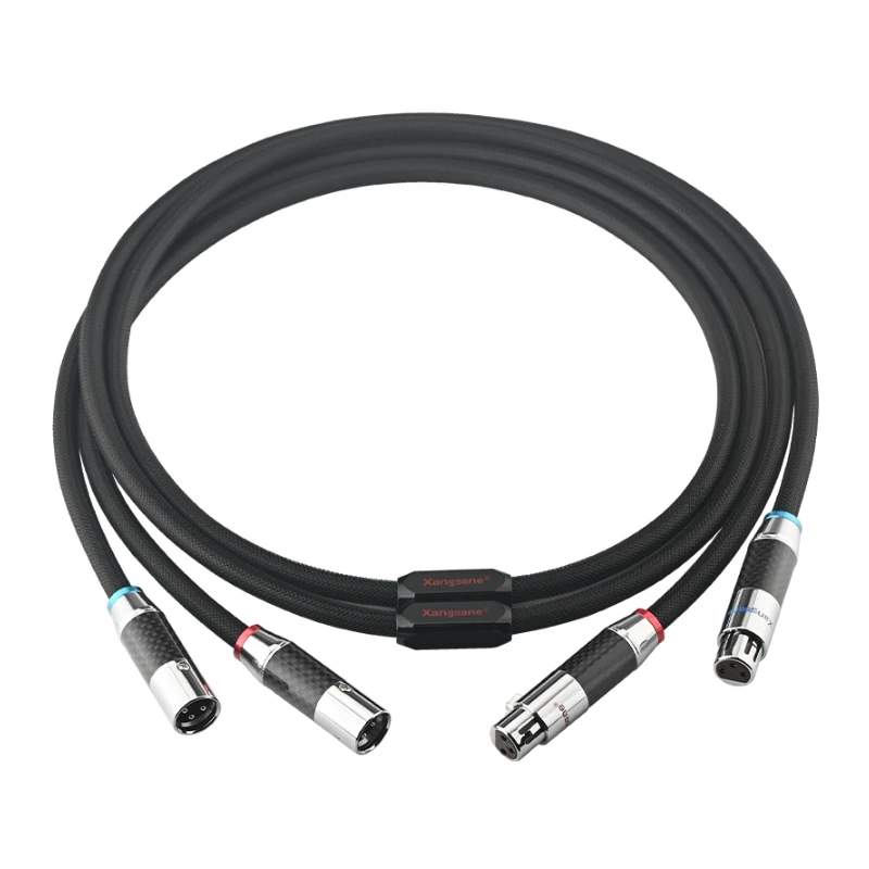 

Сбалансированный кабель HiFi с 3 контактами XLR, родное аудио соединение, штепсельная Вилка из углеродного волокна с родиевым покрытием