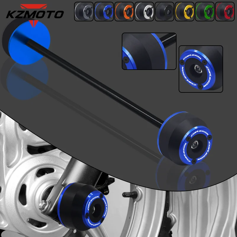 Moto Cnc Anteriore Assale Posteriore Cursori Forcella Protezione Anticaduta Kit Crash Pad Per Honda Cbr400R Cbr500R Cb400F/X Cb500F/X