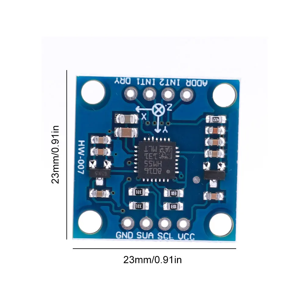 GY-51 LSM303DLH Module Boussole 3 Axes Accéléromètre Magnétomètre IIC pour Arduino