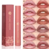 YOUNG VISION Lip Tint Marker Liquid lipstick with Nude Matte Shades, Lip Liner and Stick 2-in-1, Long Wearing and Waterproof 5