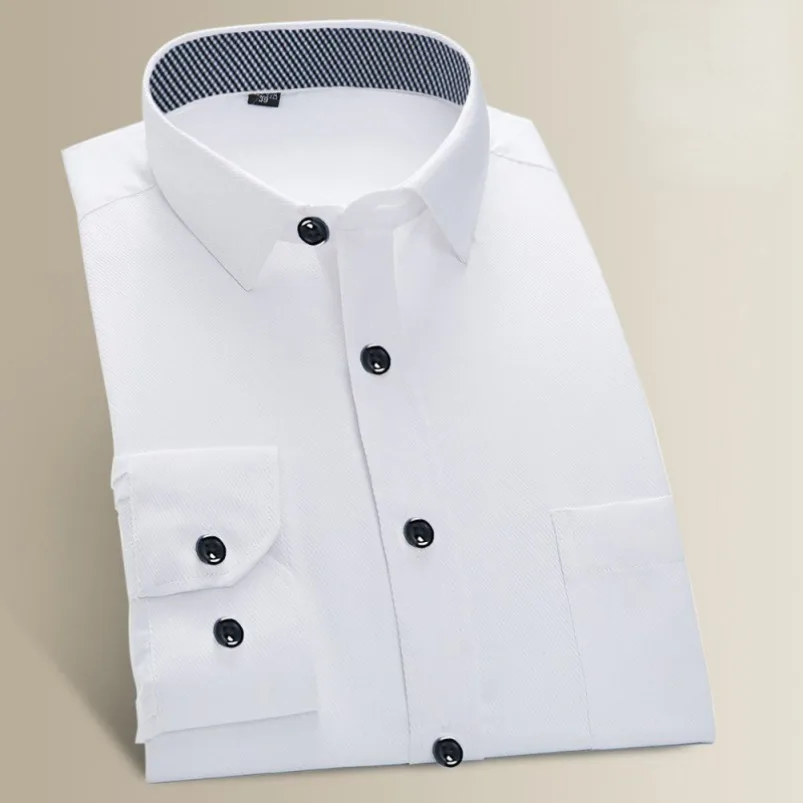 Plus Large Size 9XL 8XL 7XL Men's Long Sleeve Shirt Casual Dress Solid Color Routine Fit Design Business Male Social Shirts dress shirts,men casual shirts