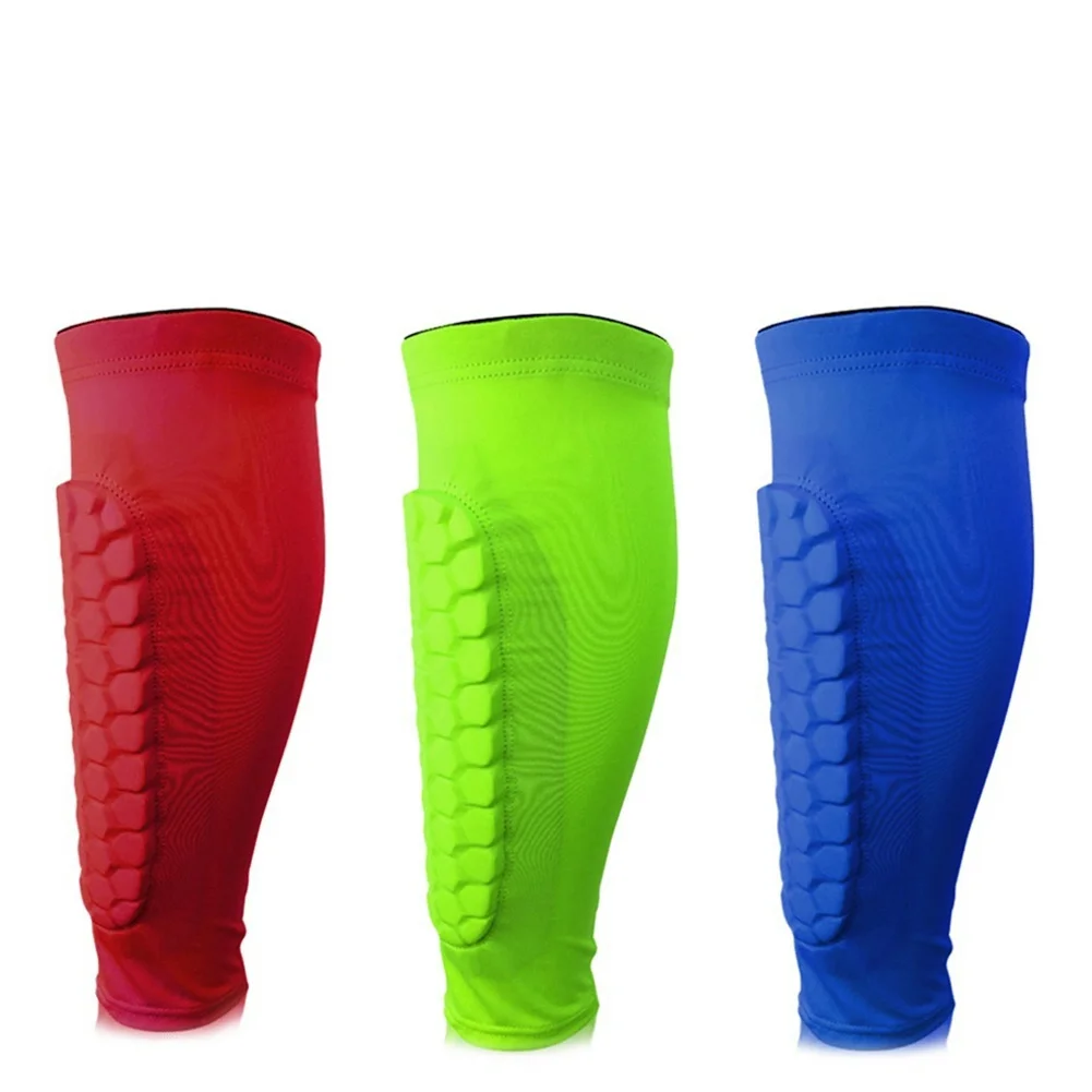 Leg Sleeves Shin Guards Shockproof Honeycomb Support Sock Shin Protector Soccer Gear Soccer Shields Sports Legging Sleeves soccer shin guards shin guard pads