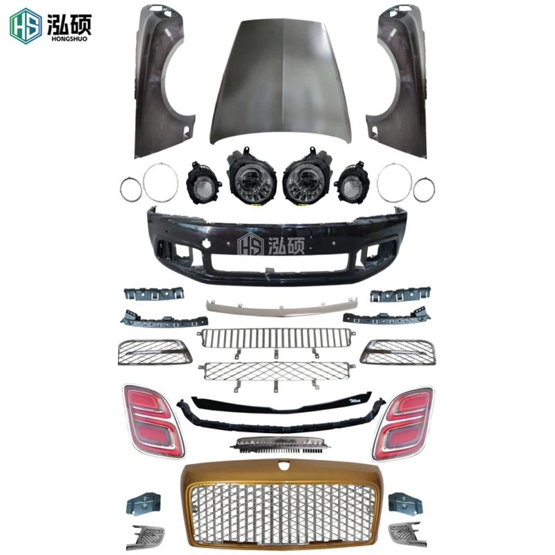 Hot Selling Body Kit for Bentley Continental Gt Upgrade Car Bumper Assembly Engine Hood Side Skirt Fender Led Headlight Bodykit