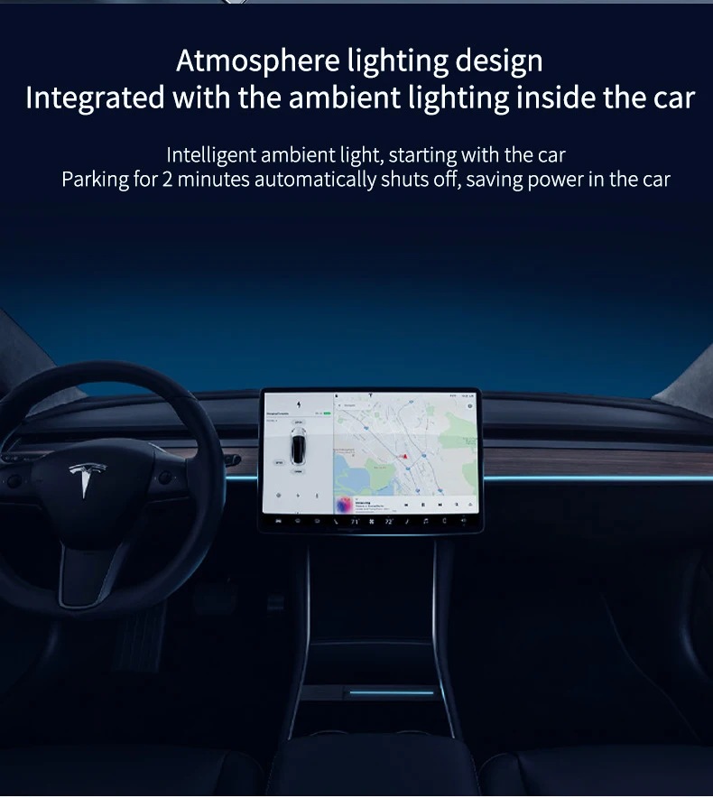 For New Tesla Model Y/3 USB Hub 27W 3 in 1 Docking Station with retractable cabl