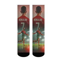 CR7 Cristiano Ronaldo Men's Fun Compression Socks - Stylish Outdoor Casual Non - Slip Sportswear - One Size (Color 1)
