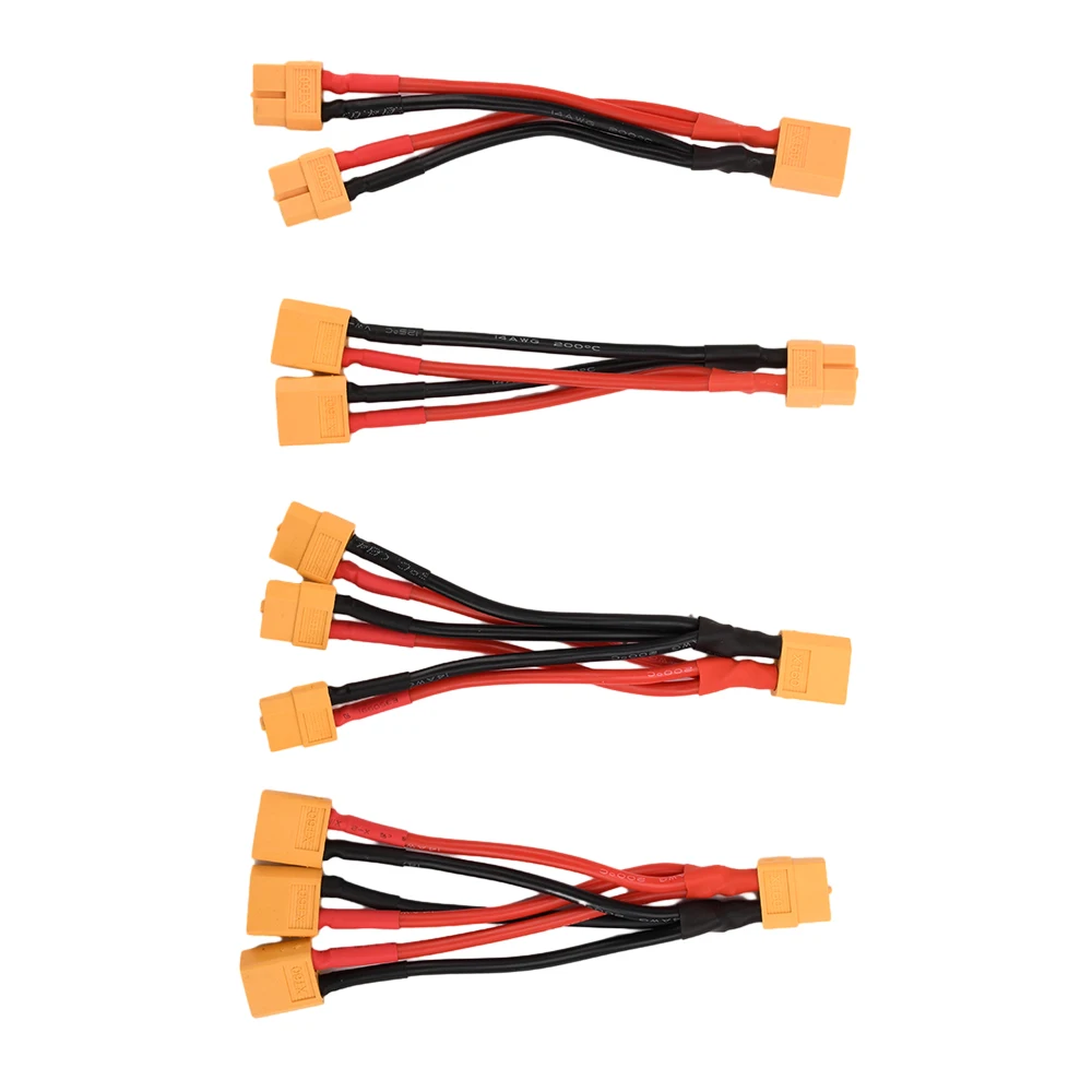 Adattatore Parallelo XT60 Per Batterie Lipo – 1 Maschio A 2 Femmine O 1 Femmina A 2 Maschi, Cavo 14AWG, Per RC E Droni