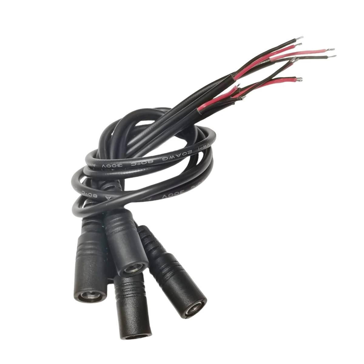 5 Pairs DC 12V Connector 5.5x2.1mm Male and Female DC Power Socket Jack Connector Cable Plug Wire DIY Creative Cable