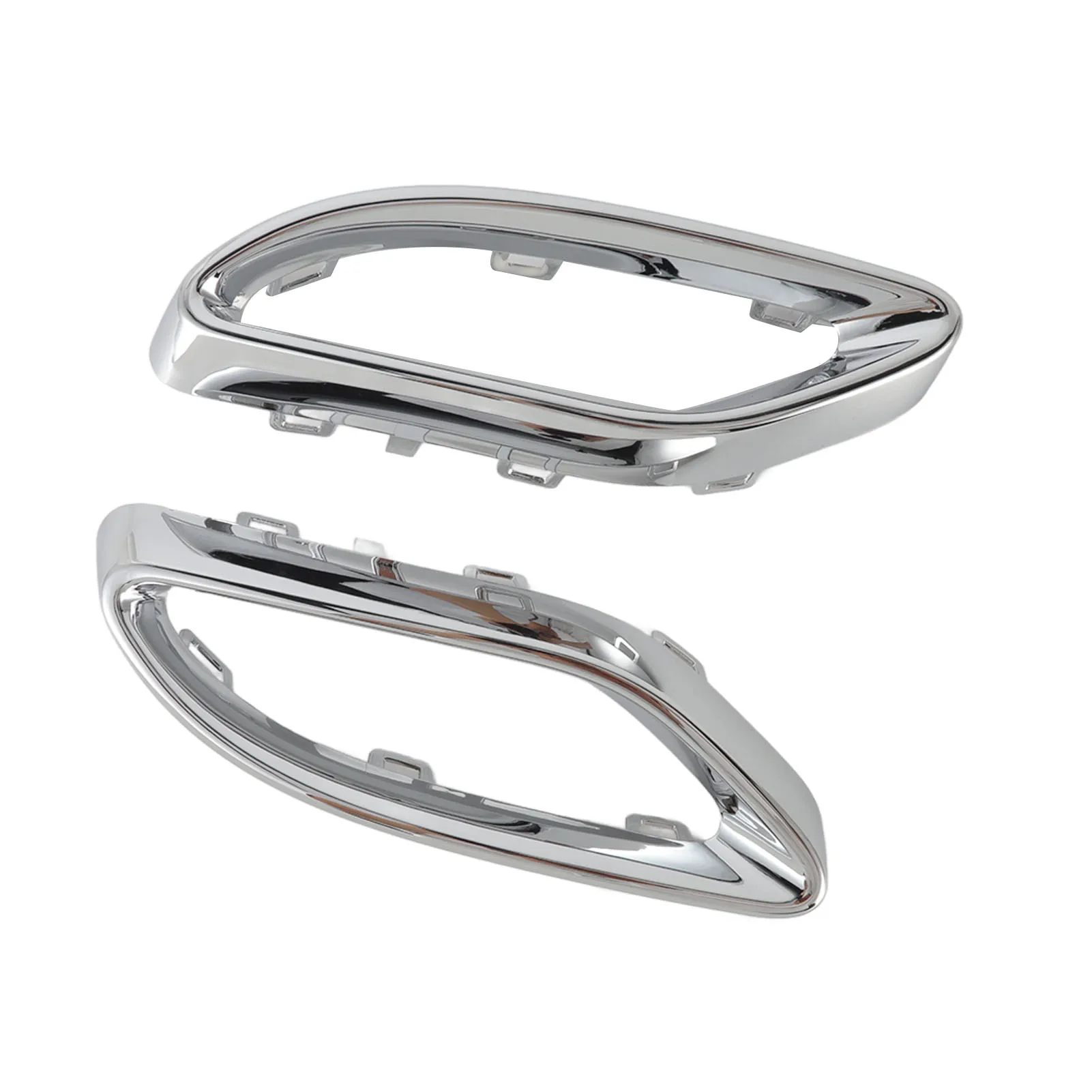 Gloss Chrome Exhaust Tip Cover Trims For Mercedes‑Benz A B C E GLC CLS‑Class W177 W247 W205 W213 X253 C257