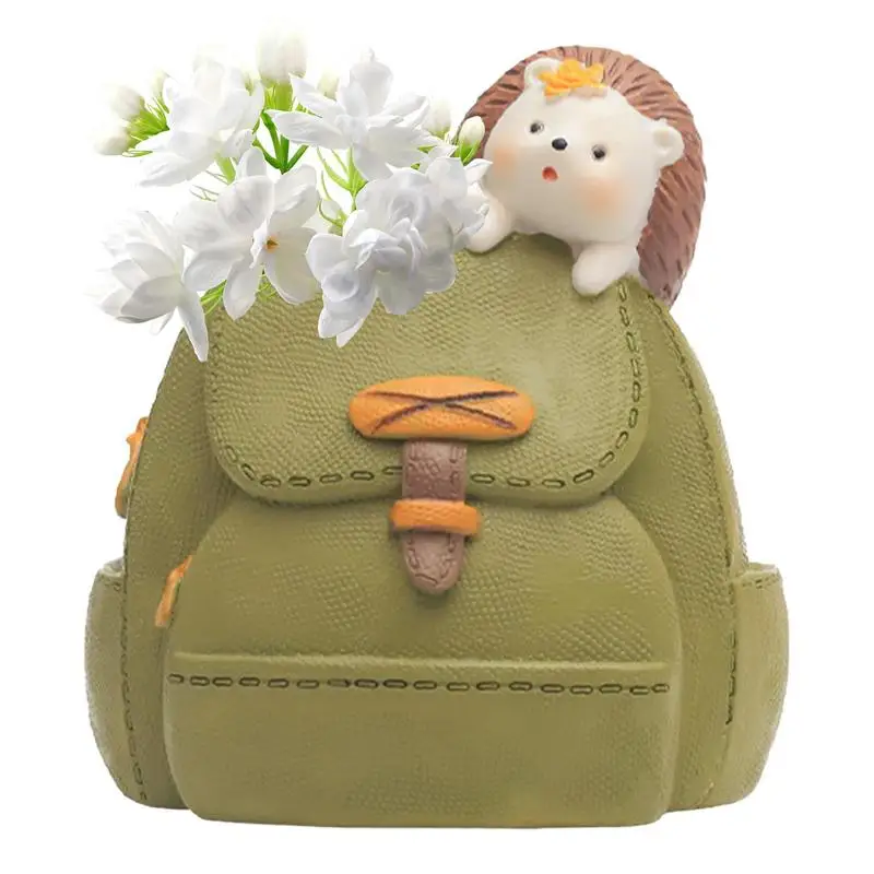 

Animal Planter Sturdy Resin Material Versatile Decoration Cute Styling Decorative Resin Flower Pot with Drainage Holes Indoor