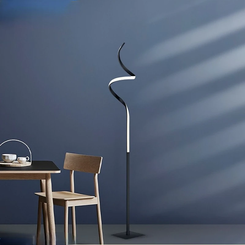 

Nordic Led Floor Lamp Design Sense Spiral Line Led Floor Lamp Sitting Bedroom Bedside Lamp Vertical Floor Lamp Lampara Led