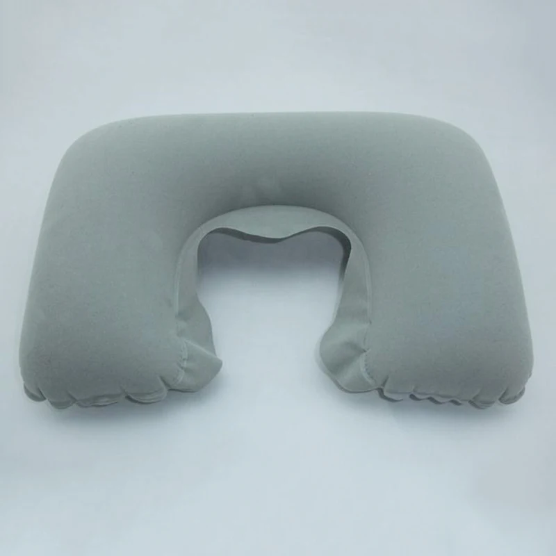 U Shaped Travel Pillow Inflatable Car Neck Pillow Soft Support Headrest Cushion 6 Color Airplane Travel Accessories inflatable wedge pillow inflatable neck pillow inflatable body pillow inflatable footrest pillow inflatable foot rest pillow inflatable love pillow