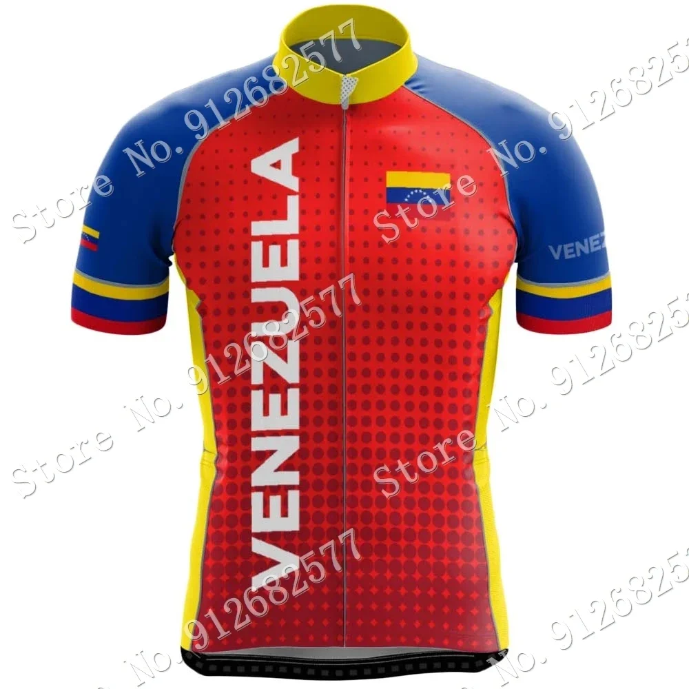 VENEZUELA Cycling Jersey Set Summer National Cycling Clothing Road Bike Shirts Suit Bicycle Bib Shorts MTB Wear Ropa