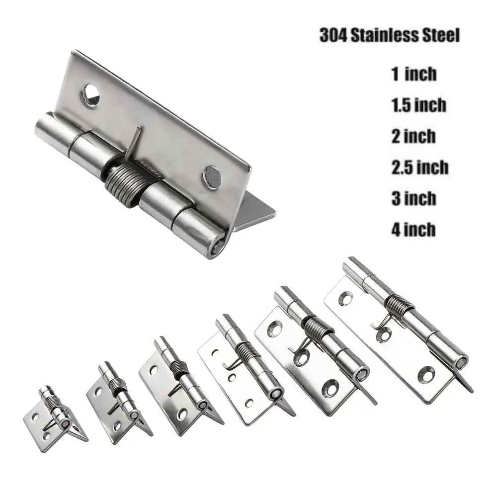 Durable Automatic Door Hinge Rebound Stainless Steel Spring Hinges Hydraulic Buffer Cross Self Closing Hinge Windows