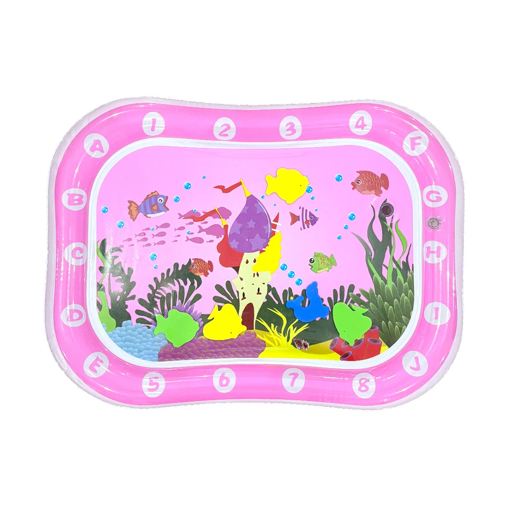  물놀이 매트 풍선 쿠션 PVC  배 타임  물 패드 어린이 조기 교육 발달 활동 장난감