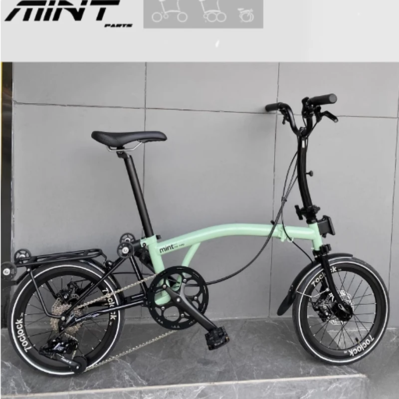 MINT T9D 16インチ-349 三段折りたたみ自転車 9段変速 ロード