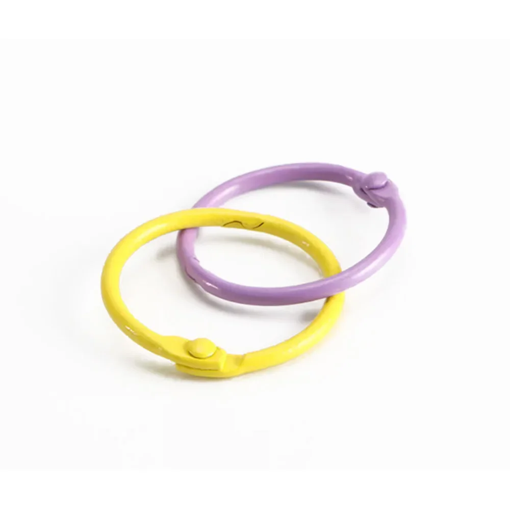 

Colorful Zinc Alloy O-Shape Card Ring Key Binder Jump Ring For Jewelry DIY Accessories