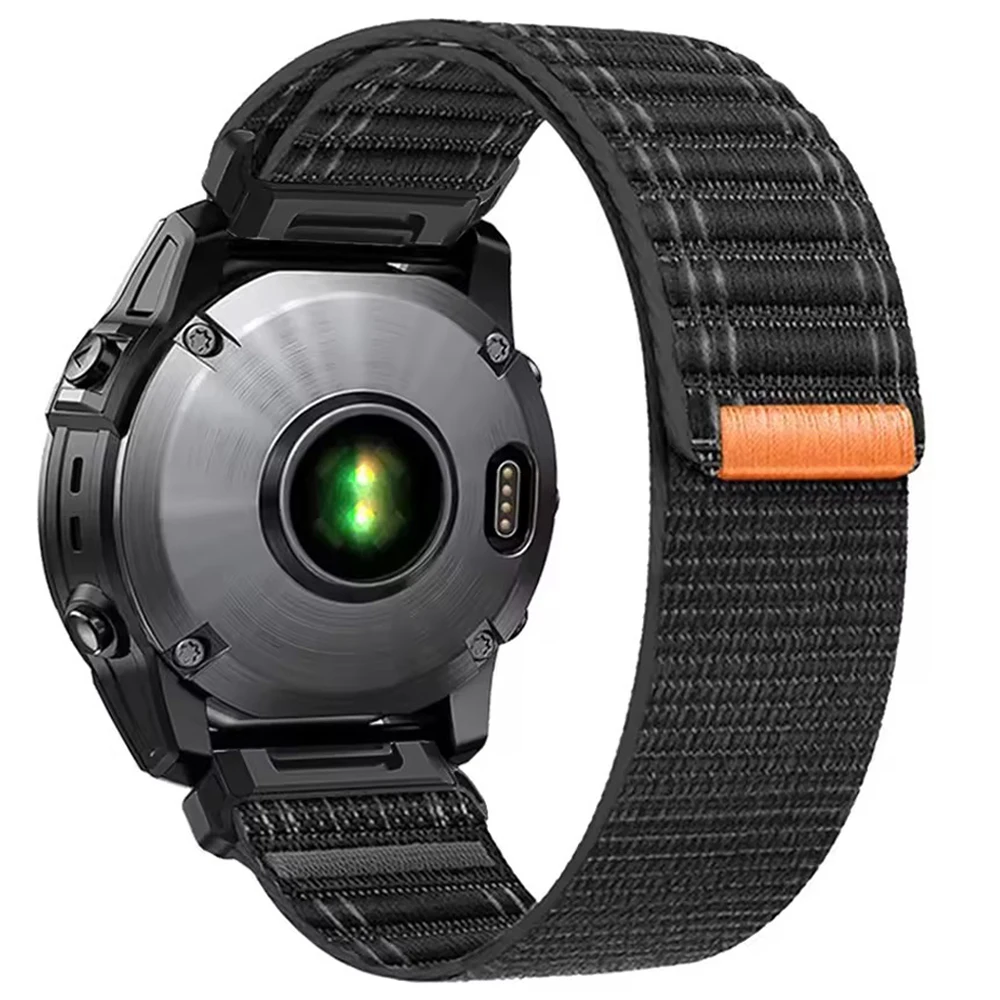 Premium Nylon Watch Strap for Garmin fenix and Enduro Series – QuickFit Bands, 22mm/26mm Adjustable