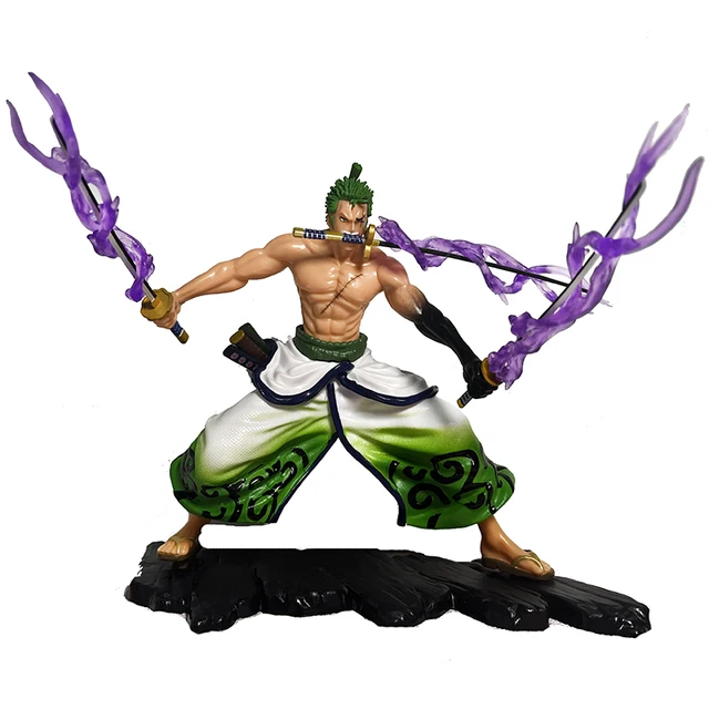 28cm One Piece Anime GK Roronoa Zoro Action Figure PVC Collection Cartoon Model Doll Gift Toys Decoration 2