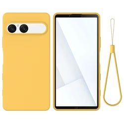Ultra - Thin Silicone Anti - Fall Shockproof Case with Soft Skin - Feel for Sony Xperia 10 VII (Yellow)