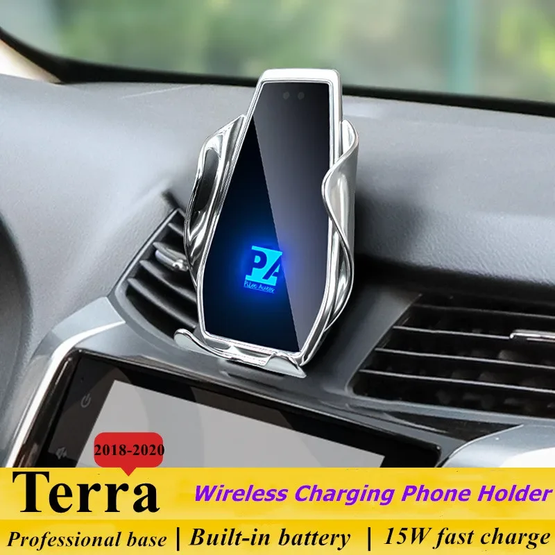 

2018-2020 For Nissan Terra Mobile Phone Holder Wireless Charger Car Mount Navigation Bracket GPS Support 360 Rotating