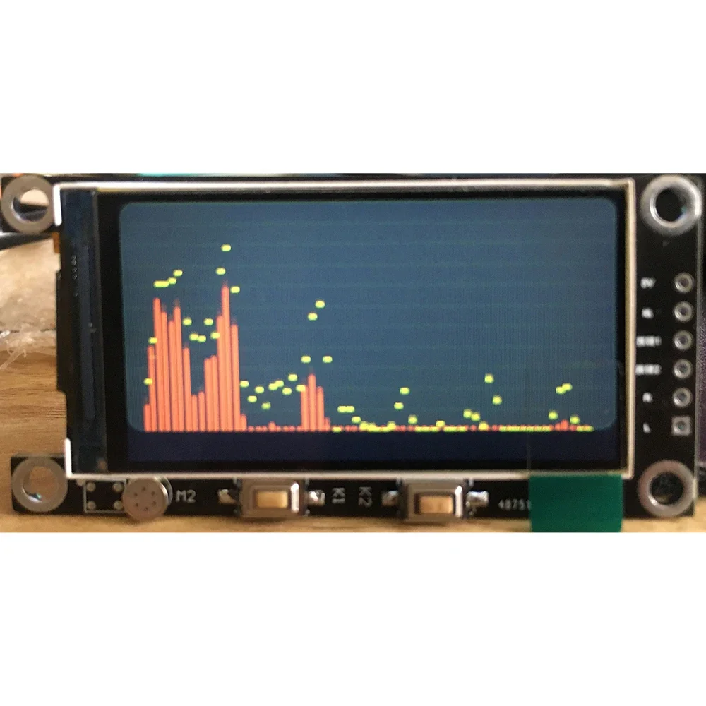 Voice-activated Analog VU LCD Color Spectrum Module 5 Modes Level Spectrum 5V for Power Amplifier