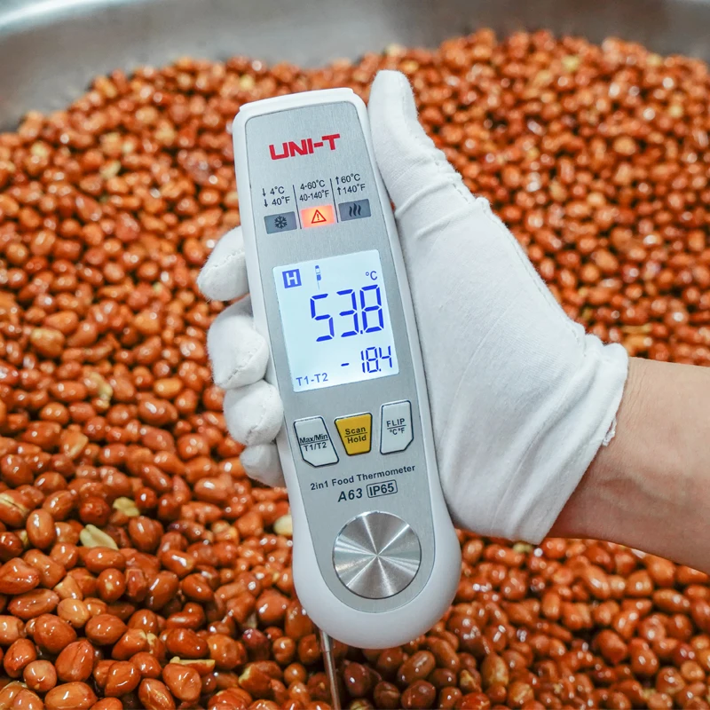 Thermomètre à infrarouge pour aliments, mesure de la température + sonde de  Contact, thermomètre de cuisine, huile pour Barbecue, cuisson de la viande,  UNI-T - AliExpress