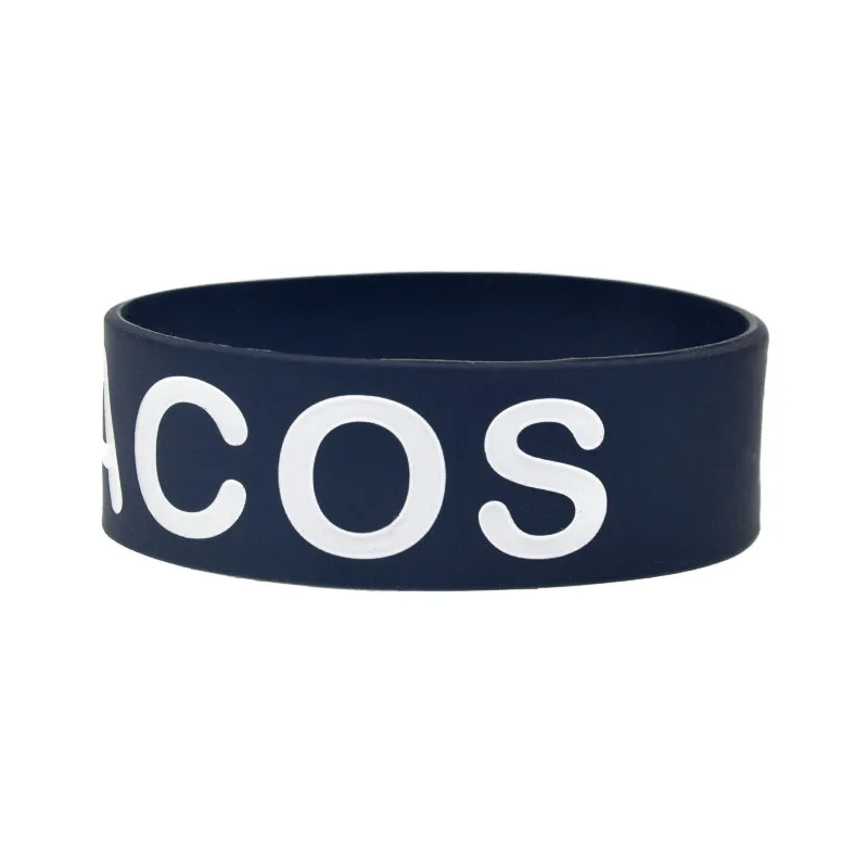 1 PC I Love Tacos Silikon-Armband Gourmet Werbung Armreif 2,5 cm breit Sportarmbänder – Detail 14
