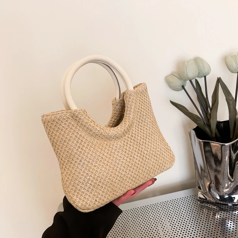 

Women's Fashion Handbag Woven Bag New Simple And Large Capacity Handbag