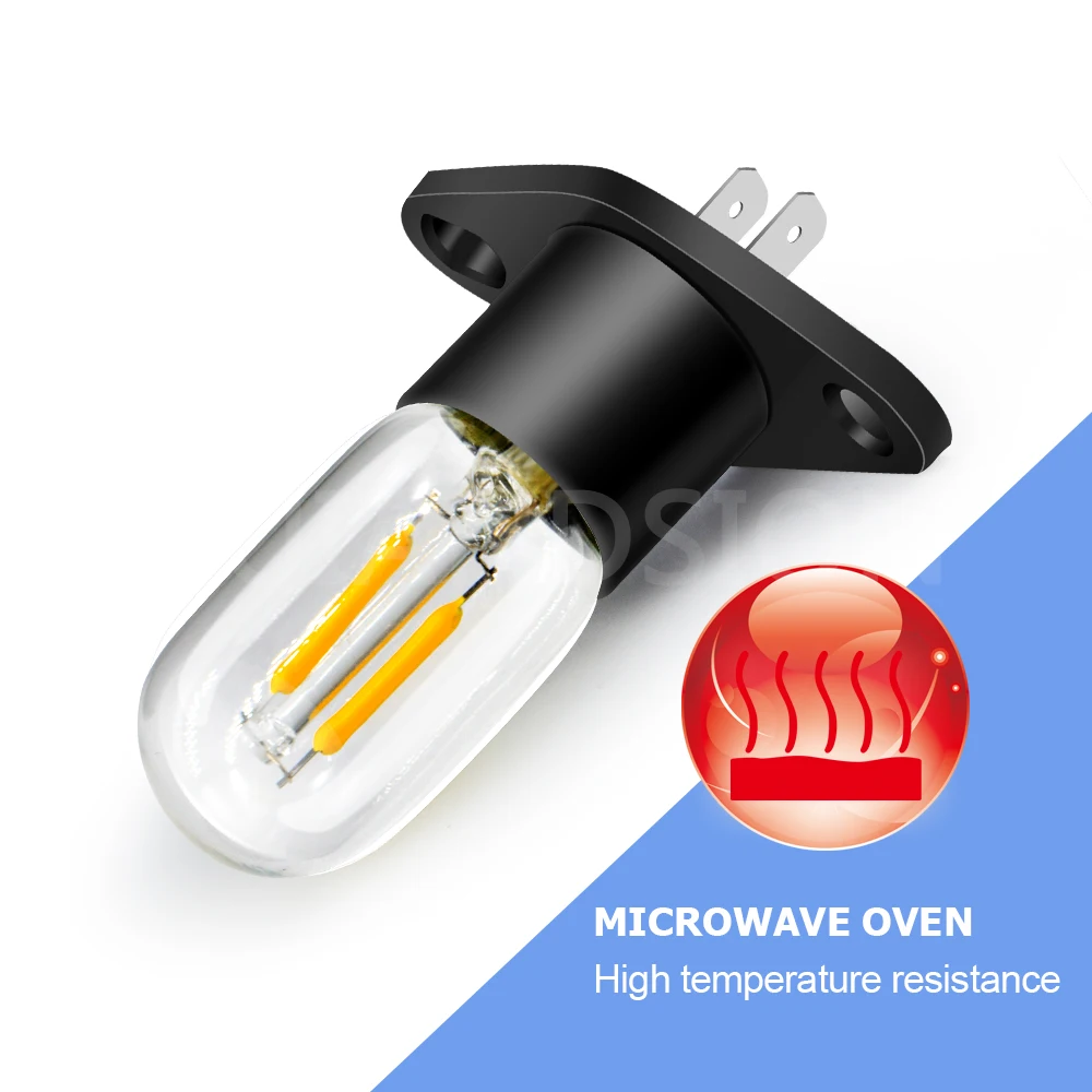 Ruiandsion Z187 T170 LED Microwave Light Bulb White Yellow 240V LED Filament Light Bulbs Replacement for Microwave Oven
