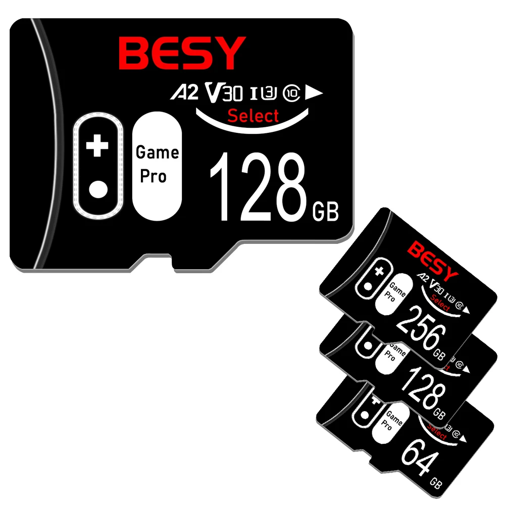 Portable High Speed SD Card 64GB 128GB 256GB Memory Card TF SD Card for