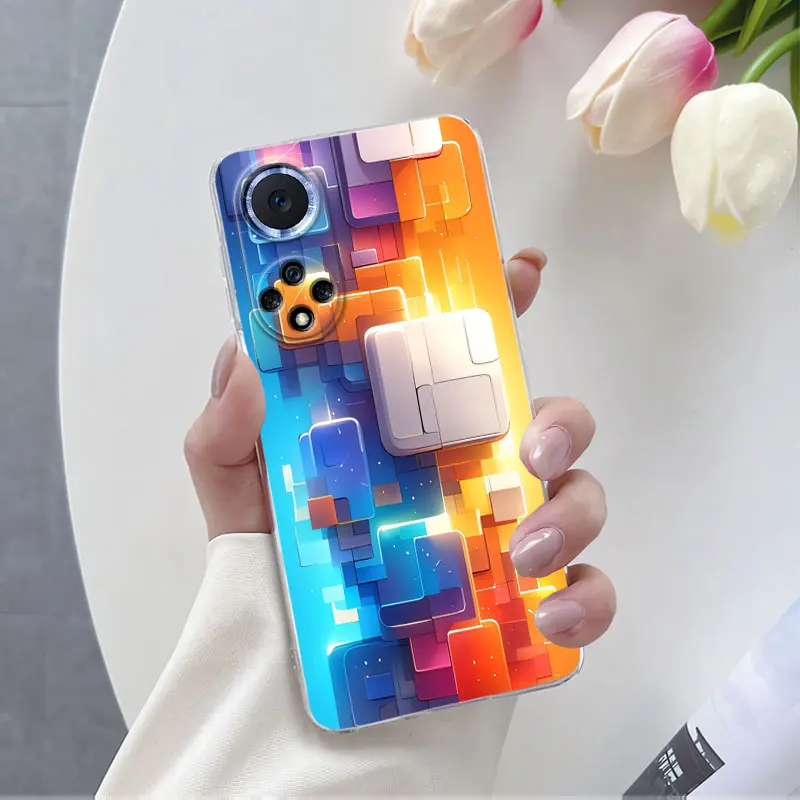Luxurious Flower Clear Soft Silicone Protective Phone Case