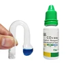 Aquarium CO2 Indicator Solution Monitor Plants Grass CO2 System Concentration Fish Tank Glass Liquid Tester Fluid Drop Checker 2