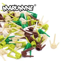 Marumine 100PCS Grass  Building Blocks Compatible 3741 City Flower MOC Bricks Parts Construction Jungle Forest Accessories 1